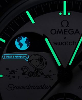 Swatch X Omega Earthphase gold 