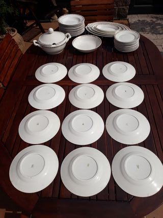 Vajilla Porcelana Royal China Vigo 43 Piezas
