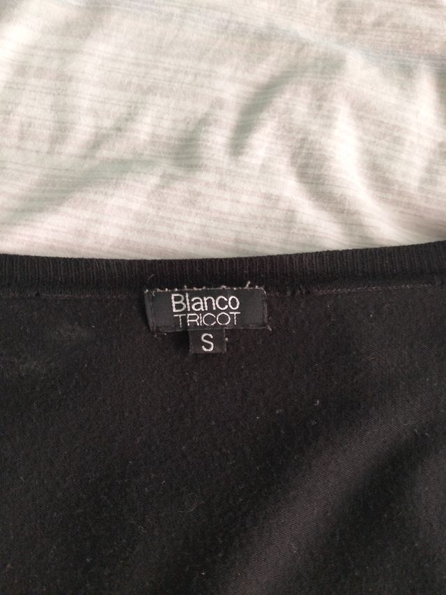 Chaqueta de punto negra talla S