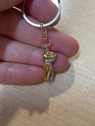 Colgante de plata y oro