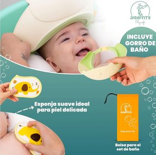 Bañera Bebé Plegable con Soporte