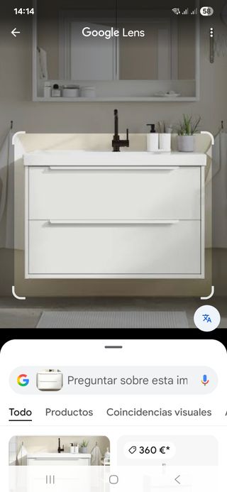 Mueble de baño Ikea blanco