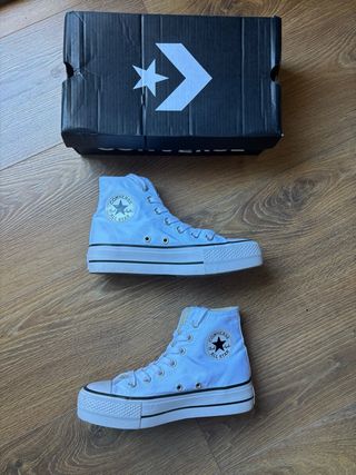 Converse All Star Plataforma Blancas