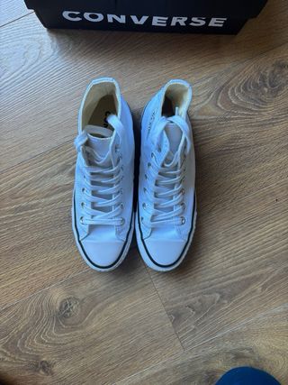 Converse All Star Plataforma Blancas
