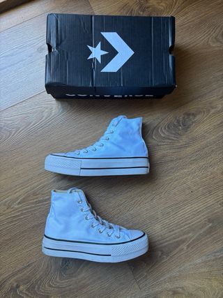 Converse All Star Plataforma Blancas