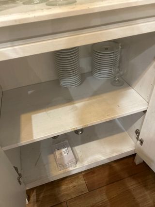 Mueble expositor de madera