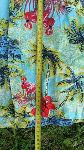 Camisa Hawaiana Flamencos y Palmeras