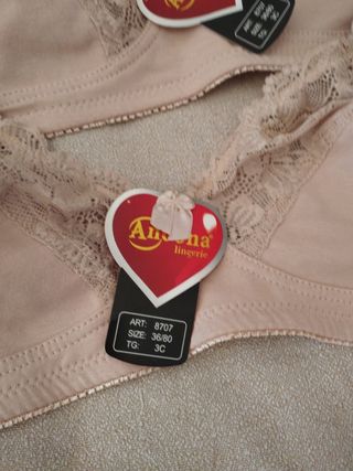 2 Sujetadores Beige Talla 80A/AA Sin Estrenar