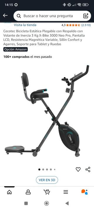NUEVA Cecotec X-Bike 3000 Neo Pro de segunda mano por 115 EUR en