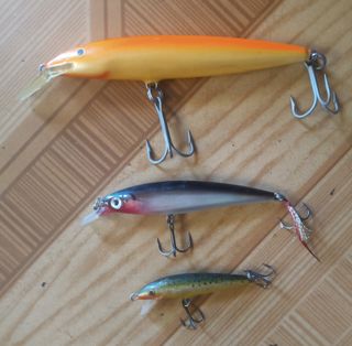 Lote 3 señuelos pesca Rapala