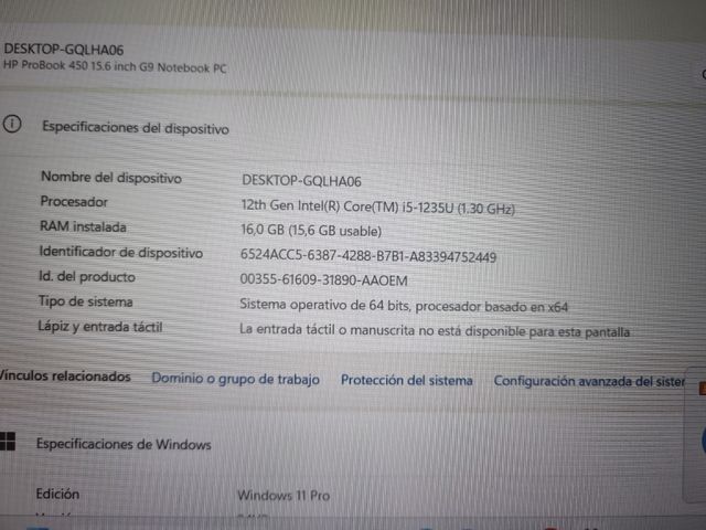 HP ProBook  procesador intel i5 12 generacion 