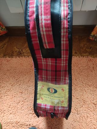 Funda Guitarra Española Cuadros Roja