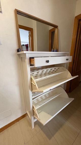 Zapatero Ikea Hemnes Blanco