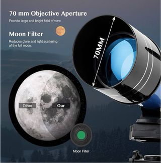 Telescopio Aomekie Azul