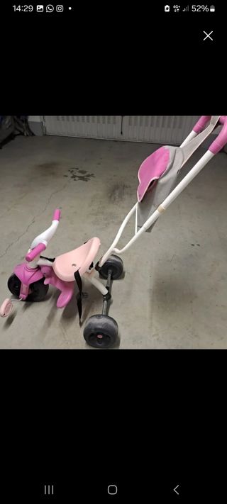 Triciclo rosa para niña