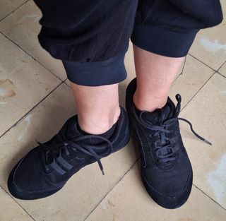 Zapatillas de tango negras. 