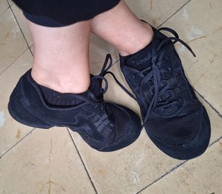 Zapatillas de tango negras. 