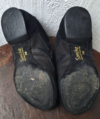 Zapatillas de tango negras. 