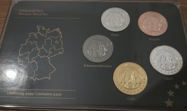 Set medallas Alemania Metales Preciosos 2011