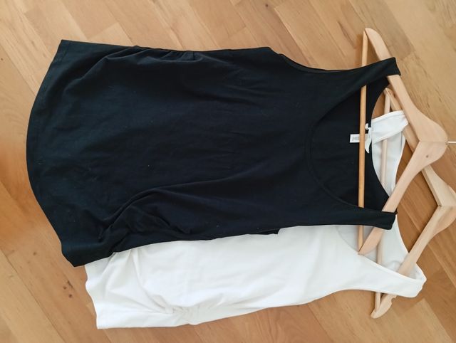 Lote 4 Camisetas Tirantes Premamá H&M Talla M