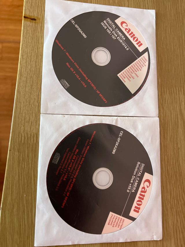 CD Instalación Canon IXUS 105/107