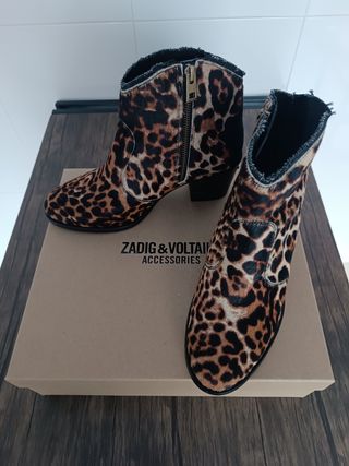 Botines Zadig & Voltaire Mujer Animal Print