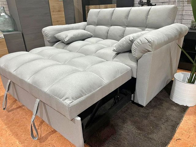 Sofá Cama 2 Plazas Gris