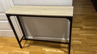 Mesita de cocina madera y metal