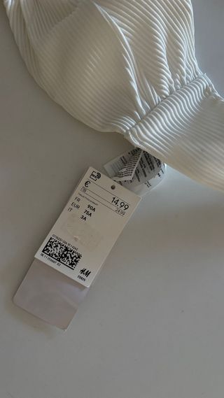 Bikini H&M Negro y Blanco Talla S