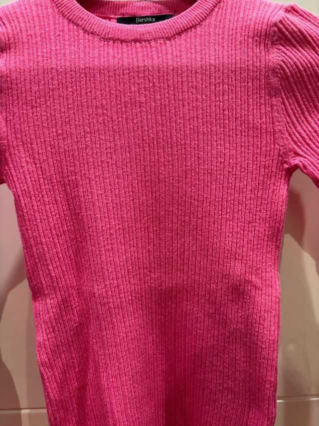 Jersey Bershka rosa talla XS