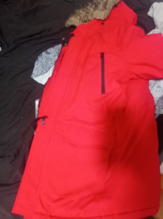 Chaqueta Jack & Jones Roja con pelo