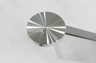 Mesa redonda cristal 120cm patas acero