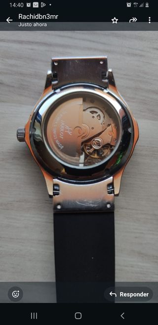 Reloj Hublot MDM Geneve Automático Plata Negro