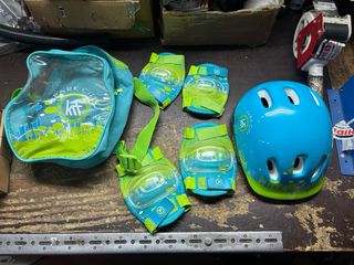 Casco Protección Infantil Azul