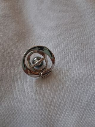Colgante plata con perla negra