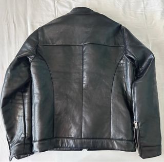Chaqueta motera polipiel negra