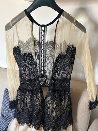 Vestito Imperial Beige e Nero Taglia S