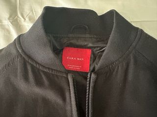 Chaqueta Bomber Zara Negra Hombre