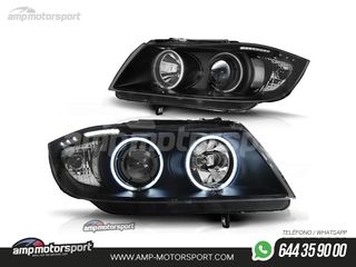FAROS DELANTEROS OJOS DE ANGEL CCFL PARA BMW SERIE 3 E90 / E91 / BERLINA / TOURING