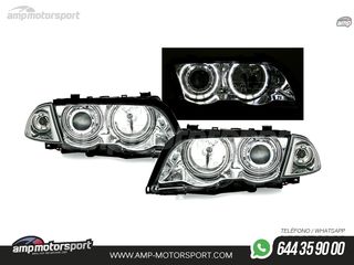 FAROS DELANTEROS OJOS DE ANGEL PARA BMW SERIE 3 E46 / BERLINA / TOURING