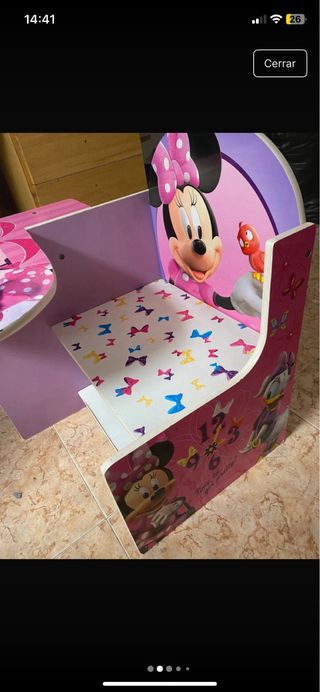 Pupitre infantil Minnie Mouse