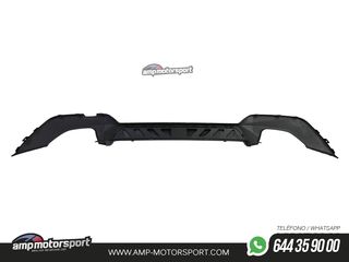 DIFUSOR TRASERO PARA BMW SERIE 3 G20 G21 + COLAS DOBLES CROMADAS