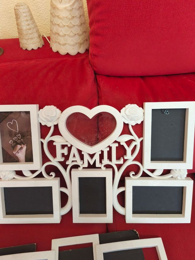 Conjunto de molduras fotográficas sem vidro ou plástico