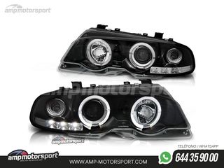 FAROS DELANTEROS OJOS DE ANGEL PARA BMW SERIE 3 E46 / COUPE / CABRIO