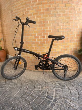 Bicicleta Plegable Negra B'TWIN