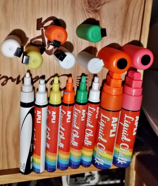 Rotuladores Tiza Líquida APLI Colores