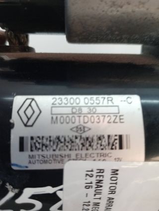 MOTOR ARRANQUE RENAULT MEGANE IV BERLINA 5P BOSE-EDITION