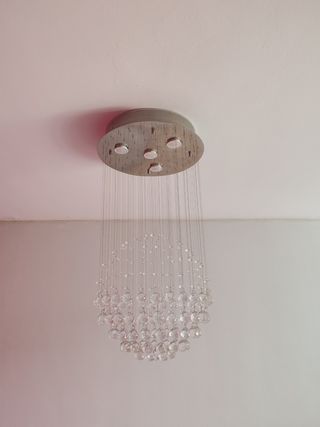 Lámpara de salón colgante de cristal