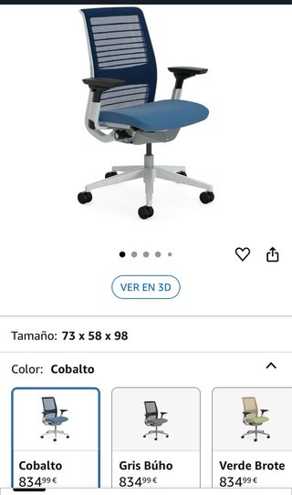 Silla de oficina Steelcase gama alta