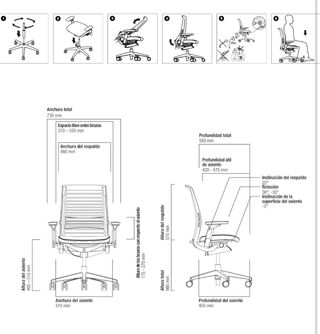 Silla de oficina Steelcase gama alta